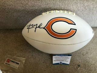 Chicago Bears Khalil Mack Signed Logo Football Autographed - Beckett