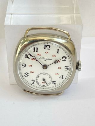 Vintage All Longines Military Wwi Trench Swiss Watch Cal.  13.  34 2