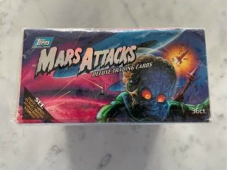 Collectible Mars Attacks Box Deluxe Trading Cards By Topps (ca.  1994)
