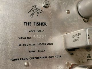 VINTAGE FISHER 500C FM STEREO TUBE RECEIVER AMPLIFIER RESTORED & 4