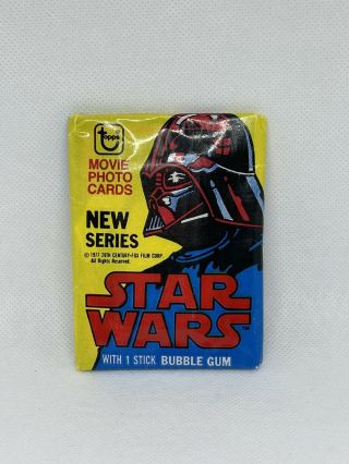 Vintage Star Wars Topps Series 2 Wax Pack Rare 1977