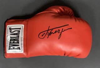 Joe Frazier Signed Boxing Glove Autographed Auto Superstar Greetings