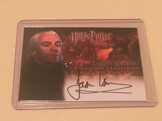 Harry Potter Autograph Auto Goblet Of Fire Jason Isaacs Lucious Malfoy