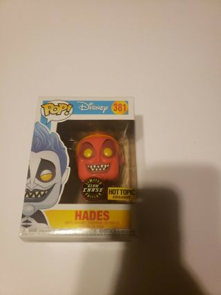 Funko Pop Limited Edition Glow Chase Hades Hot Topic Exclusive Disney