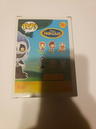 Funko Pop Limited Edition Glow Chase Hades Hot Topic Exclusive Disney 3