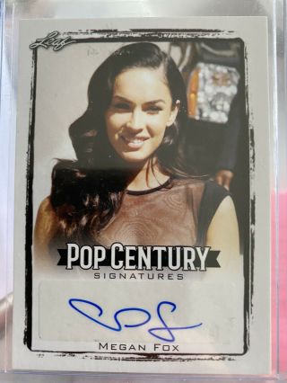 Megan Fox Transformers Leaf Pop Century Signatures Autograph Auto Card Ba - Mf1