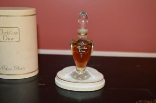 Christian Dior Miss Dior Vintage 1950s 1/2oz Baccarat Amphora Bottle Box
