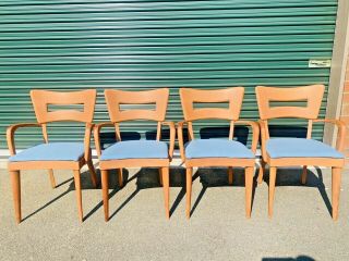 Mid Century Modern Heywood Wakefield Wishbone Dining Room Chairs