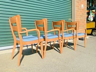 Mid Century Modern Heywood Wakefield Wishbone Dining Room Chairs 4