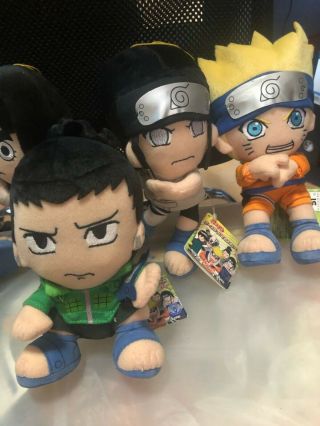 Naruto Ufo Catcher Plush Doll Set Of 5 - Posing Series - Banpresto