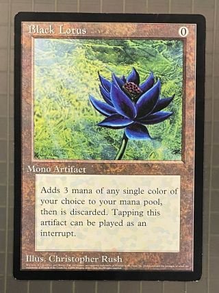 Magic The Gathering Mtg Black Lotus Oversized 6x9 Jumbo Promo Card