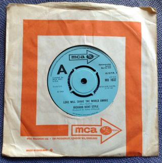 Richard Kent Style - Love Will Shake Rare Uk 1968 Demo Promo Mod Freakbeat -