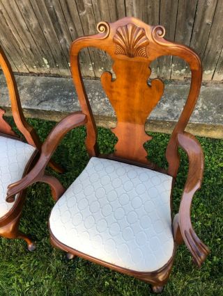 Set Of 6 STICKLEY Mahogany Philadelphia Queen Anne Dining Room Chairs 6