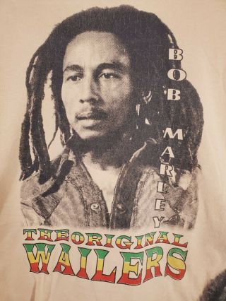 Vtg Bob Marley Shirt Wailers Bunny Peter Tosh All Over Print Rap Tee 4