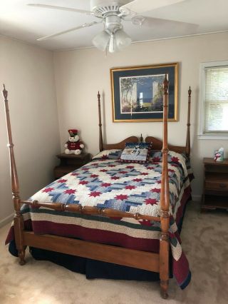 Ethan Allen Vintage Baumritter 5 Piece Full Bedroom Set
