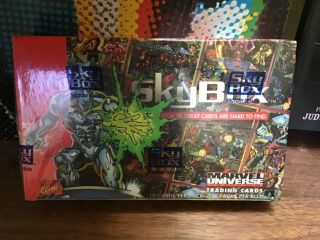 1993 Skybox Marvel Universe Factory Box Series 4 36 Packs 10 Cards Per