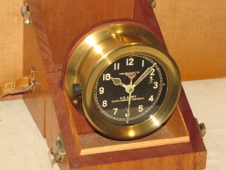 Chelsea U.  S.  Army M1 Message Center Clock 4 1/2 " Dial 1942 Ww2