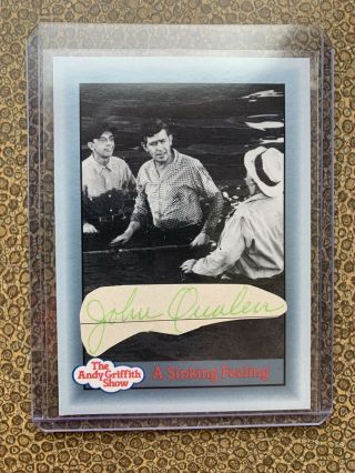 John Qualen “henry Bennett” The Andy Griffith Show Signed Autographed Card