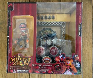 The Muppet Show 25 Years Animal Figure Drum Set Palisades Electric Mayhem Stage