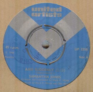 Samantha Jones And Suddenly Soul Dancer The United Artists Label Hear
