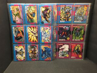 1992 Marvel Uncanny X - Men 1 Trading Cards Complete Base Set,  1 - 100,  4 Holograms