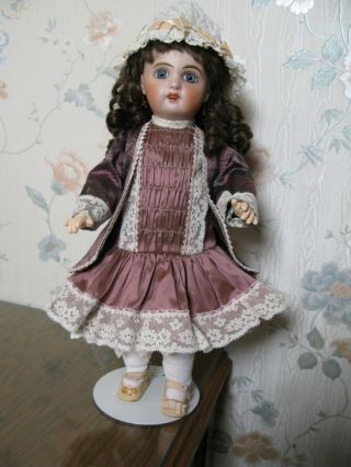 14 " Antique French Tete Jumeau Doll Circa 1890