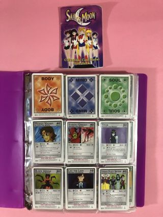 Sailor Moon Trading Cards With Rule Book - Almost Full Set