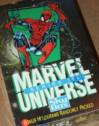 Skybox Marvel Universe Series 3 1992 Trading Cards Factory Box 36 Packs
