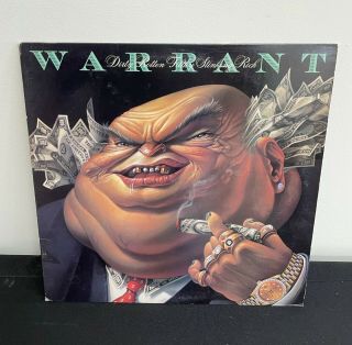 Warrant - Dirty Rotten Filthy Stinking Rich Vinyl Record 1988 Columbia Fc44383