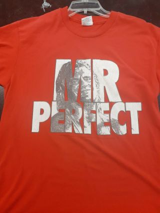 Rare Vintage Wwf 1992 Mr.  Perfect T - Shirt Single Stitch Size : L