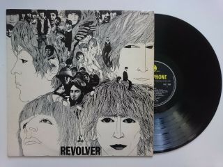 The Beatles Revolver Parlophone Pmc 7009 Lennon Mccartney Yellow Black Label
