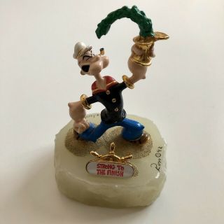 Ron Lee Popeye ‘strong To The Finish’ Statue Signed Lmt Edition 1062/1750