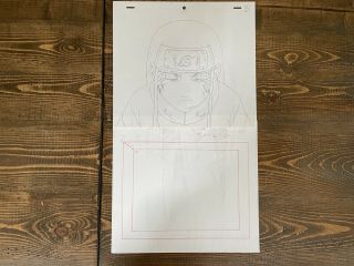 Naruto Production Sketch Douga/ Not Anime Cel Of Neji