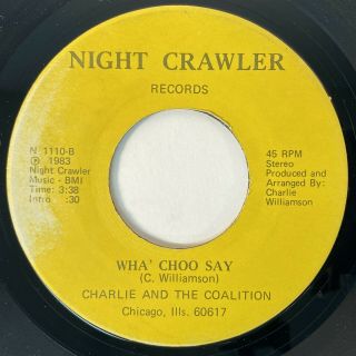 CHARLIE & THE COALITON Starlighter Modern Soul Funk Rare UNKNOWN Chicago 45 HEAR 2
