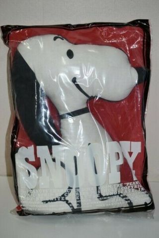 [unopened] Determined Snoopy Pillow Doll Cushion Vintage F/s