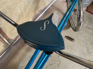 Rare Vintage 1967 SCHWINN De Luxe TWINN Blue 5 - Speed Tandem Bicycle 3