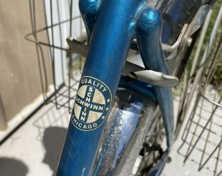 Rare Vintage 1967 SCHWINN De Luxe TWINN Blue 5 - Speed Tandem Bicycle 6