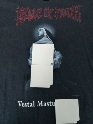 Vintage Cradle Of Filth Vestal Shirt Xl Rare Version