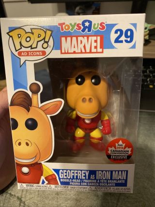 Funko Pop Ad Icons Toys R Us 29 Geoffrey As Iron Man 2018 Canadian Exclusive