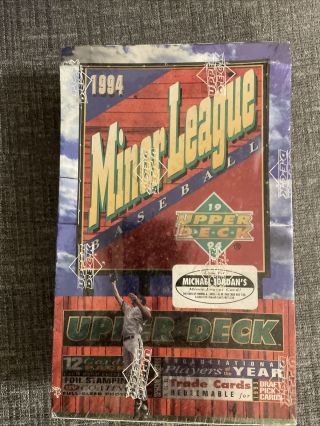 1994 Minor League Upper Deck Box {36 Packs} Michael Jordan Silver Foil