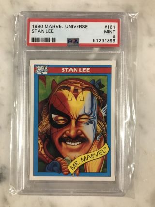 1990 Marvel Universe Stan Lee 161 Psa 9