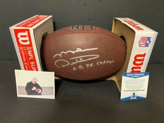Mike Ditka Sbxx Champ Chicago Bears Autographed Signed Nfl Football Beckett