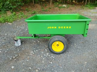 RESTORED Vintage John Deere Model 80 Dump Cart Trailer for Tractor / Mower 2