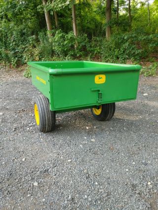 RESTORED Vintage John Deere Model 80 Dump Cart Trailer for Tractor / Mower 3