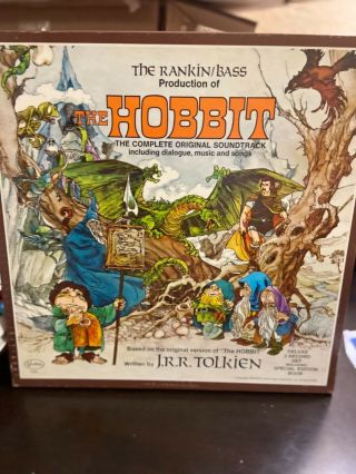 The Hobbit Soundtrack Rankin/bass 3lp Box Set W/ Booklet.  1977