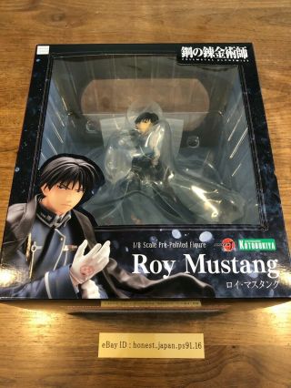 Kotobukiya Artfx J Fullmetal Alchemist Roy Mustang 1/8 Scale Figure Authentic