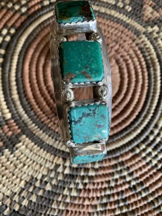 Vintage Jimmy Calabaza Ca’win Turquoise Cuff