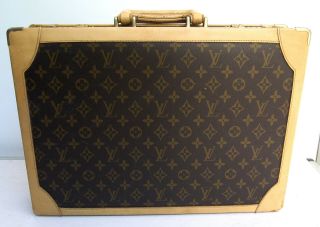 Vintage Authentic Louis Vuitton Monogram Diplomat Hard Briefcase Suitcase