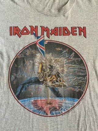 Iron Maiden 1982 - 83 Vintage Beast On Road Tour T - Shirt,  Rare