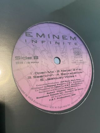 Eminem Infinite Vinyl 2020 Press Rare Slim Shady EP 2